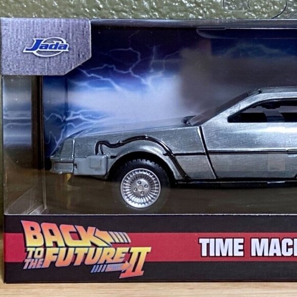 Jada Toys Back To The Future ll Time Machine Hollywood Rides 1/32 Model NIP 2022 - Picture 9 of 10
